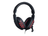 Connect IT BATTLE GH1000 Kablet Høretelefoner Sort Rød