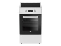 Beko Hvid Elektrisk ovn 60liter Komfur Induktionskogeplade