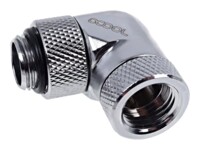 Alphacool Eiszapfen Connector Series Flydende kølesystem vinklet fitting-adapter 1-pack Sølv