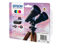 Epson 502XL Multipack Sort Gul Cyan Magenta Blæk C13T02W64010