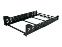 StarTech.com 3U Universal Server Rack Rails - TAA Compliant Fixed Mounting Rails - 19' Adjustable Depth Rack Mount Rails (UNIRAILS3U) Rack-spor Sort