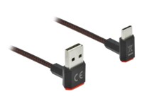 Delock Easy USB Type-C kabel 2m Sort Rød