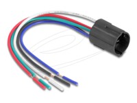 Delock Trykknap kabelsamling 15cm Sort