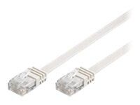 Goobay RJ45 CAT 5e Flat U/UTP CCA 0,5m White