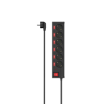 Hama Steckdosenleiste 6-fach einzeln schaltbar schwarz 223158