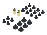 Akyga AK-CA-03 Systemkabinet-skruesæt Sort Guld