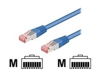 wentronic CAT 5e Kabel med folie og kobberfletning (FTP) 10m Netværkskabel Blå