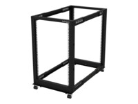 StarTech.com 18U 19' Open Frame Server Rack - 4 Post, Adjustable Depth 22 to 40' - Mobile Network Equipment Rack - HP ProLiant ThinkServer Rack Sort
