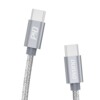 DUDAO Kabel USB USB-C - 1 m Szary 80080 USB-C to USB-C 1m Grå