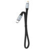 DUDAO USB-C to Lightning 20W PD 0.23m Cable Black - Kabel - Digital/Daten Lightning to USB-C 0,23m