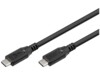 Goobay 74198 USB-C to USB-C 3m Sort