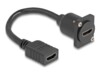 Delock HDMI-forlængerkabel 20cm Sort
