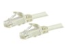 StarTech.com 1.5m CAT6 Cable - White Snagless CAT 6 Wire - 100W RJ45 UTP 650MHz Category 6 Network Patch Cord UL/TIA (N6PATC150CMWH) CAT 6 Ikke afskærmet parsnoet (UTP) 1.5m Patchkabel Hvid