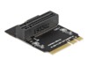 DeLOCK M.2 key A E male to key M slot angled holder Interfaceadapter