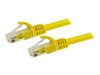 StarTech.com 1.5m CAT6 Ethernet Cable, 10 Gigabit Snagless RJ45 650MHz 100W PoE Patch Cord, CAT 6 10GbE UTP Network Cable w/Strain Relief, Yellow, Fluke Tested/Wiring is UL Certified/TIA - Category 6 - 24AWG (N6PATC150CMYL) CAT 6 Ikke afskærmet parsnoet (