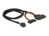 DeLOCK Serial Attached SCSI (SAS) internt kabel Sort 75cm
