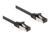 DeLOCK CAT 8.1 U/FTP 25cm Patchkabel Sort