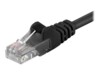 goobay CAT 5e Ikke afskærmet parsnoet (UTP) 1.5m Netværkskabel Sort