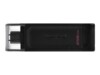 Kingston DataTraveler 70 256GB USB-C 3.2 Gen 1 USB stick Sort