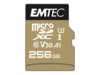 EMTEC SpeedIN' PRO microSDXC UHS-I Memory Card 256GB 100MB/s