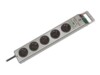 brennenstuhl Super-Solid Line Strømstødsbeskytter 5-stik 16A Sølv