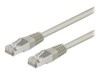 wentronic CAT 5e Kabel med folie og kobberfletning (FTP) 7m Netværkskabel Grey