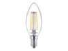 Philips LED-filament-lyspære 4.3W F 470lumen 2700K Varmt hvidt lys