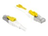DeLOCK Secure CAT 6a Afskærmet parsnoet (STP) 2m Patchkabel Hvid