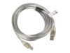 Lanberg USB 2.0 USB-kabel 5m Transparent