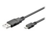 wentronic USB-kabel 1m Sort