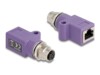 DeLOCK CAT 5e Afskærmet parsnoet (STP) Netværksadapter Violet