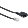 Schwaiger DSL-Kabel RJ12 6P2C -> TAE-F 6P4C 3m schwarz