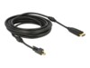 Delock Videoadapterkabel 5m Sort