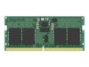 Kingston ValueRAM DDR5 SDRAM 8GB 3200MHz CL52 Clocked unbuffered On-die ECC SO DIMM 262-PIN