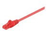 goobay CAT 6 Ikke afskærmet parsnoet (UTP) 20m Patchkabel Rød
