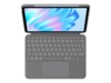 Logitech Combo Touch Tastatur og folio-kasse Saks 16-niveau Kablet Italiensk Apple 11-inch iPad Air (M2, M3)