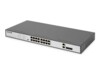 DIGITUS DN-95342-1 Switch 16-porte Fast Ethernet PoE+