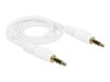 Delock Audiokabel 50cm Hvid