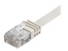 Goobay RJ45 CAT6 UTP 0,5M Uskærmet flad hvid