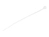 StarTech.com 10cm(4') Cable Ties, 2mm(1/16') wide, 22mm(7/8') Bundle Diameter, 8kg(18lb) Tensile Strength, Nylon Self Locking Zip Ties with Curved Tip, 94V-2/UL Listed, 100 Pack, White - Nylon 66 Plastic - TAA (CBMZT4N) 10.16cm Hvid