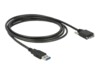Delock USB-kabel 3m Sort