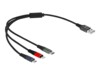 Delock Kun opladning Lightning-kabel 30cm Sort