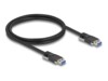 Delock USB-kabel 1m Sort