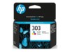 HP 303 Tri-color Original Cyan, Magenta, Gul