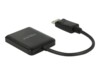 DeLock DisplayPort 1.4 Splitter 1 x DisplayPort to 2 x DisplayPort MST Video-/audiosplitter DisplayPort