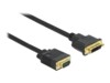 Delock Videoadapterkabel 1m Sort