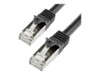 StarTech.com 1m Black Cat6 / Cat 6 Shielded (SFTP) Patch Cable 1 m CAT 6 Kabel med afskærmning med folie og kobberfletning (SFTP 1m Patchkabel Sort