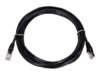 Extralink CAT 5e Kabel med folie og kobberfletning (FTP) 3m Patchkabel Sort