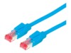 Secomp DRAKA UC600 SS27 CAT 6 Afskærmet parsnoet kabel (SSTP) Patchkabel Blå
