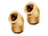 CORSAIR Hydro X Series 45° Rotary Adapter Kølevæske system tilpasning 2-pack Guld
